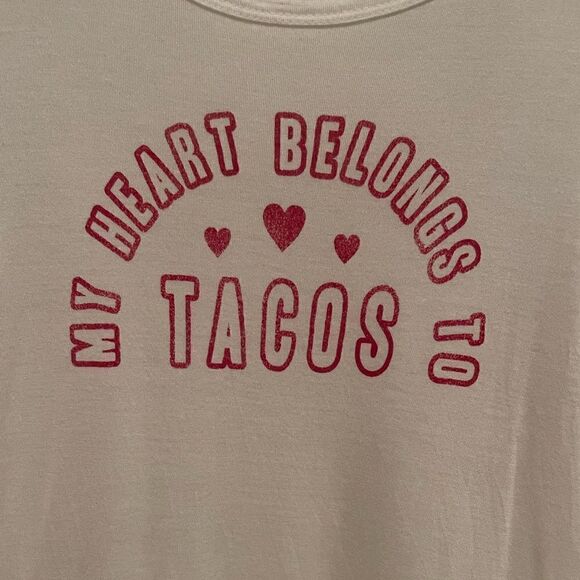 My Heart Belongs to Tacos Graphic Tshirt - Picture 3 of 8